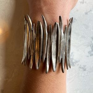 Solid Silver Spike Bracelet